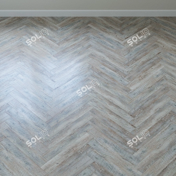 Mountain Oak Vinyl Laminate: Natural Elegance 3D model image 3