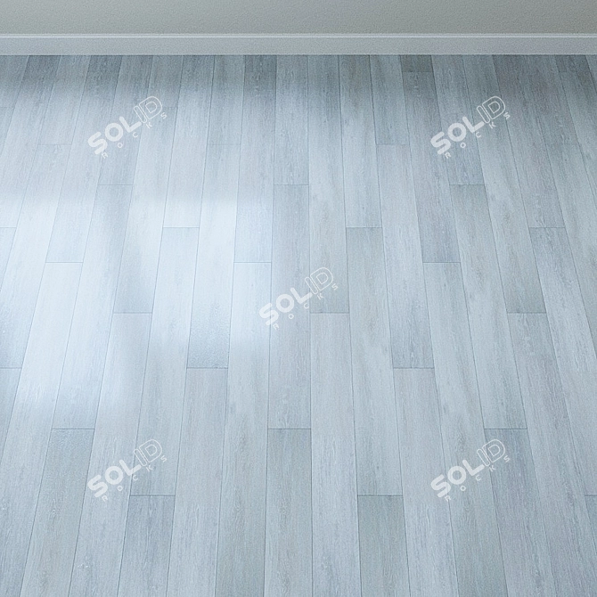 French Oak Chevron Quartz Vinyl Tiles 3D model image 2