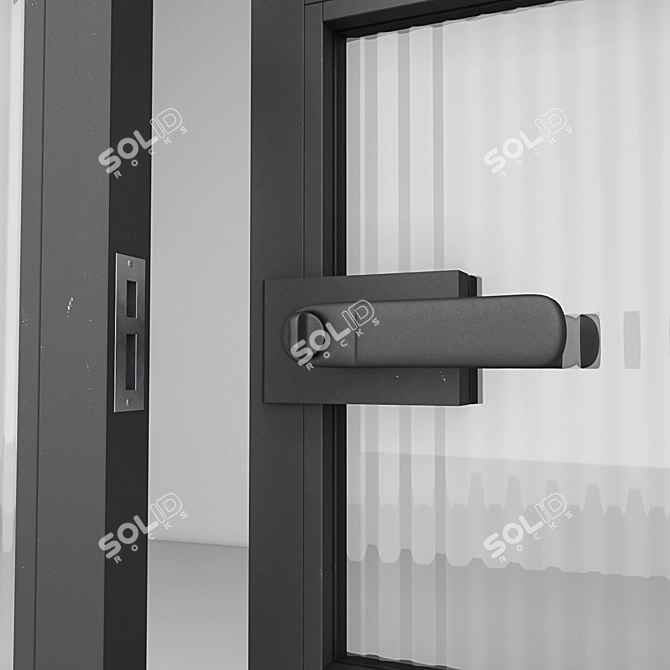  Modern Aluminium Door 3D model image 3