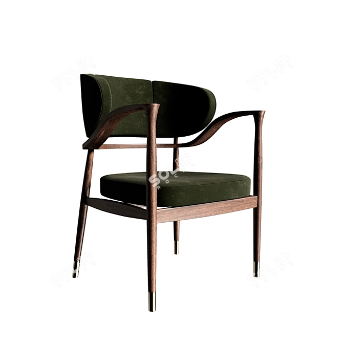 MASON Upholstered Dining Chair 3D model image 1