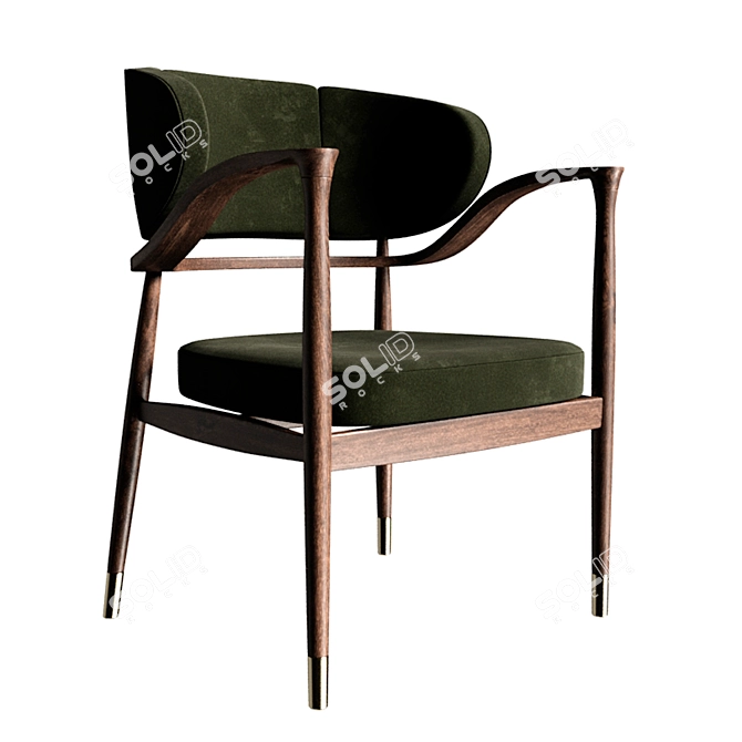 MASON Upholstered Dining Chair 3D model image 6