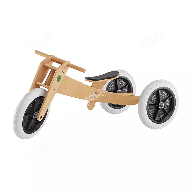 Wishbone 3-in-1 Natural Bike 3D model image 1