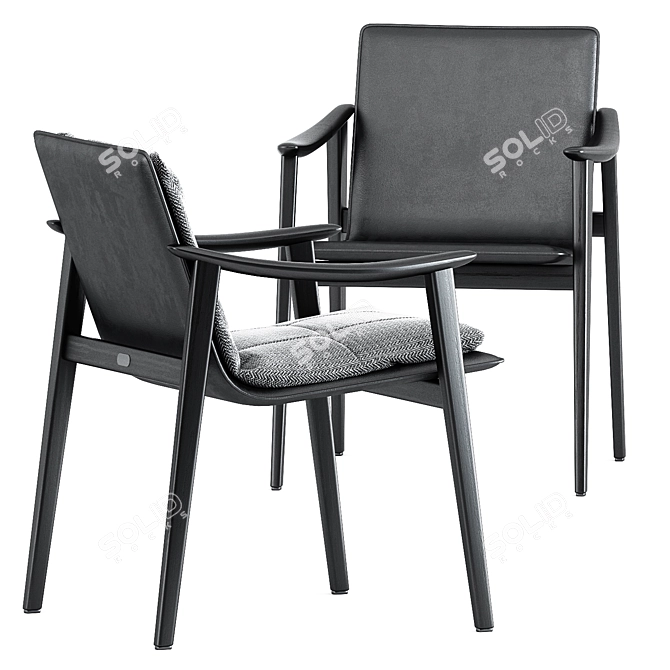 Fynn Chair 2: Sleek Design by GamFratesi 3D model image 2