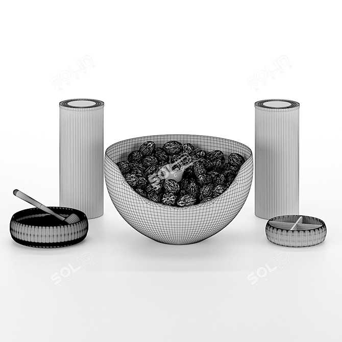  Nuts Delight Bowl Set 3D model image 5