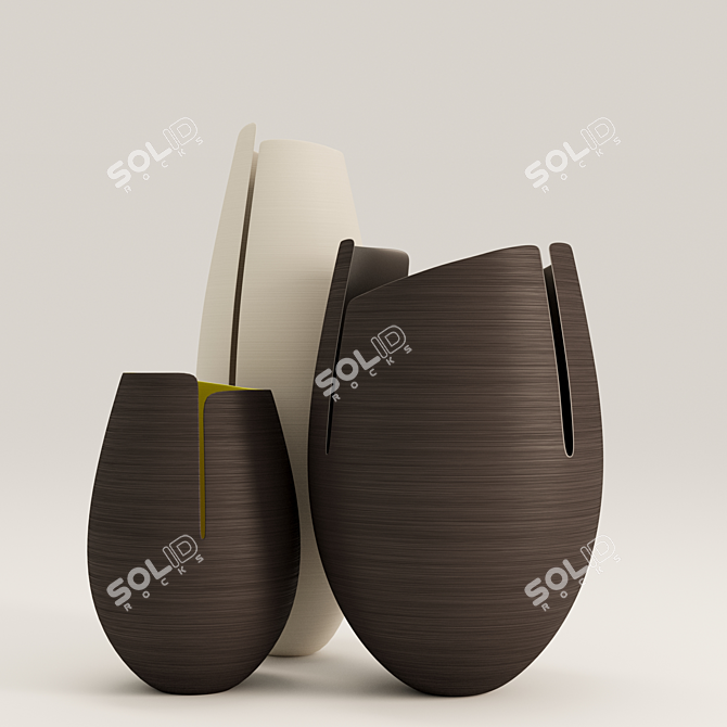 Artistic Ashraf Hanna Vases 3D model image 1