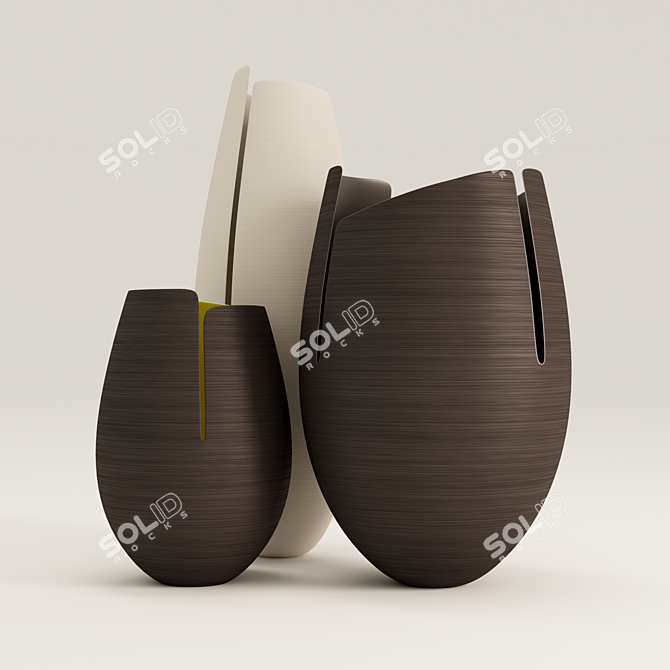 Artistic Ashraf Hanna Vases 3D model image 4