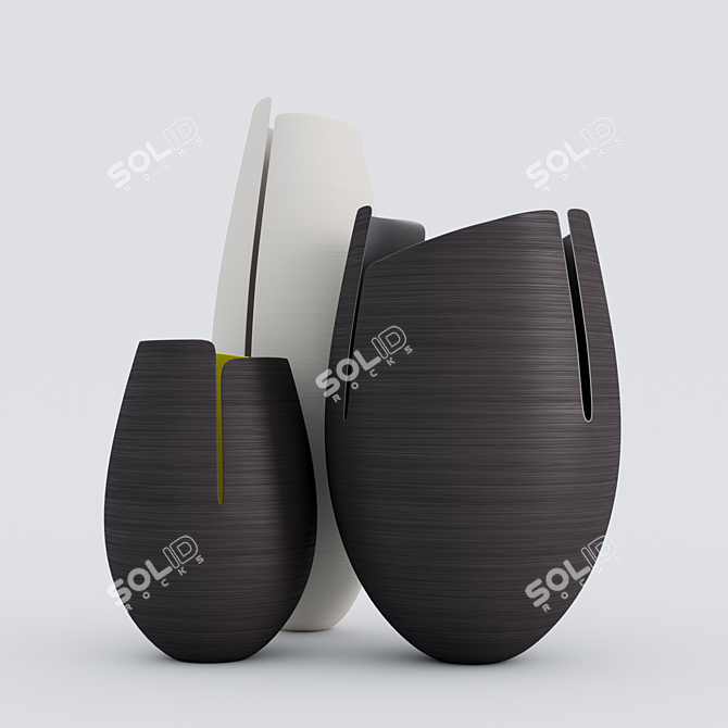 Artistic Ashraf Hanna Vases 3D model image 6