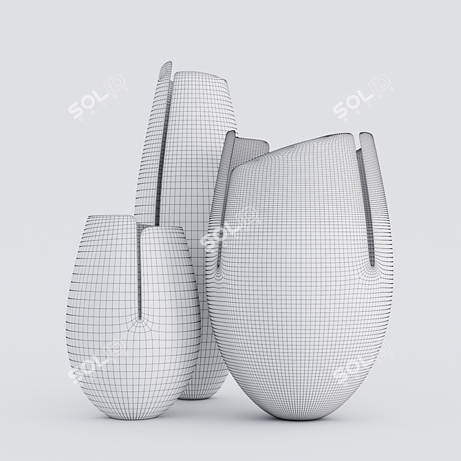 Artistic Ashraf Hanna Vases 3D model image 8