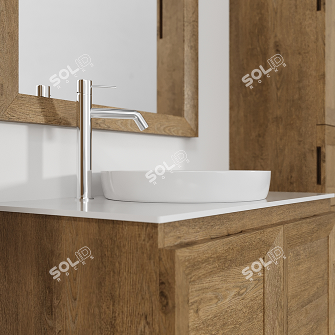 Eban Chiara Vanity Unit Set 3D model image 3