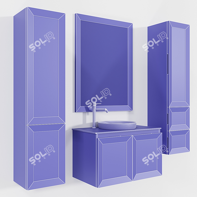 Eban Chiara Vanity Unit Set 3D model image 5