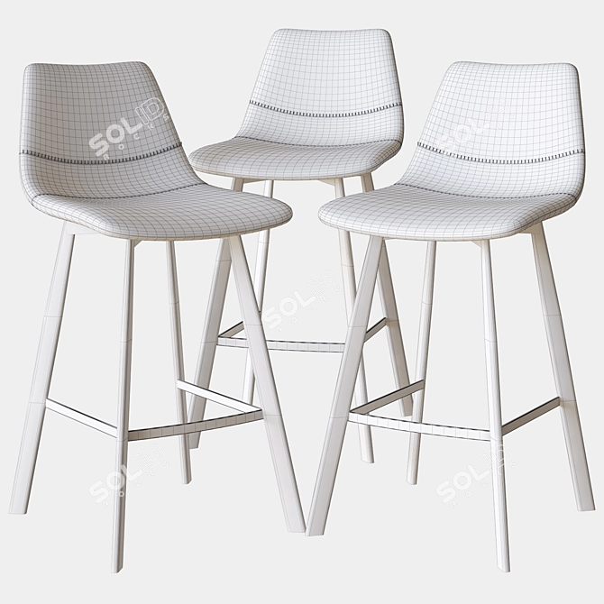 Bormio Stool: Deep House Affair 3D model image 3