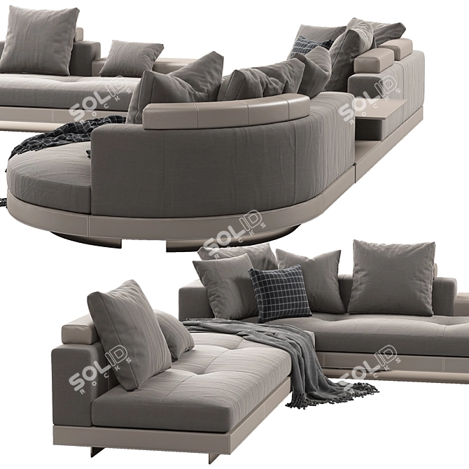 Modern Minotti Connery Sofa 3D model image 2