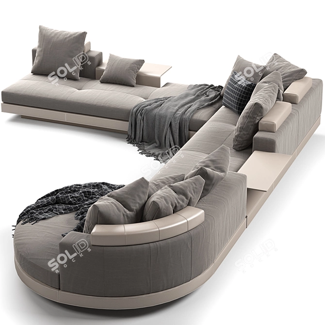 Modern Minotti Connery Sofa 3D model image 3