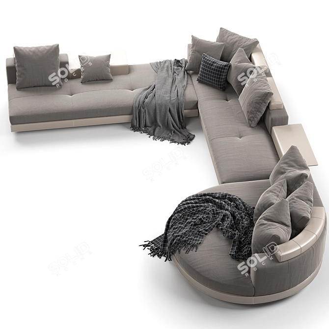 Modern Minotti Connery Sofa 3D model image 4