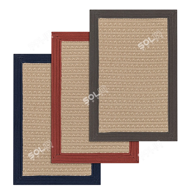 Luxury Carpet Set: High-Quality Textures for Close-ups and More 3D model image 1