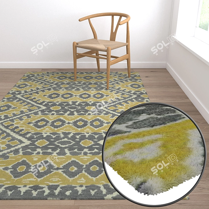 Versatile High-Quality Carpet Set 3D model image 5