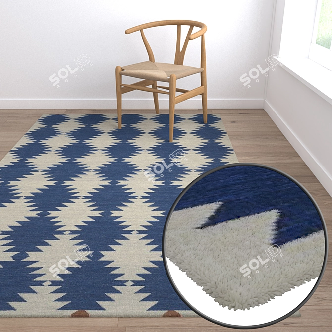 Luxury Carpets Set 3D model image 5