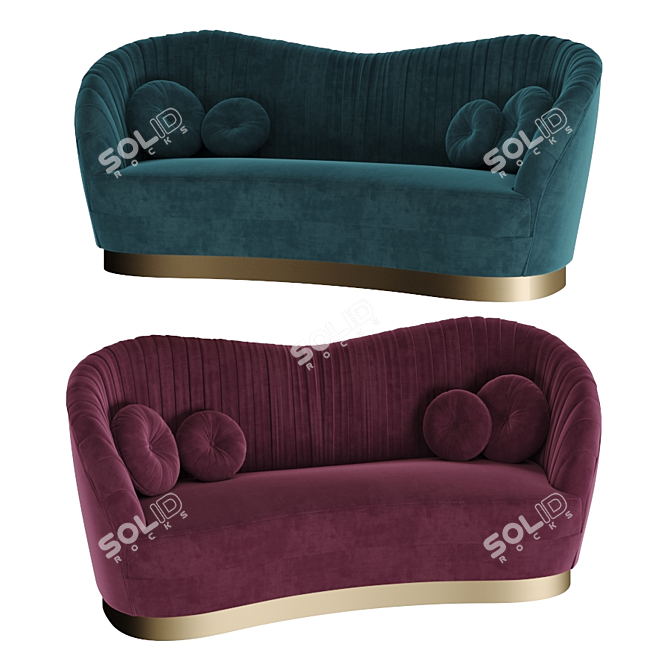 Kelly Sofa: Luxurious Comfort by KOKET 3D model image 1