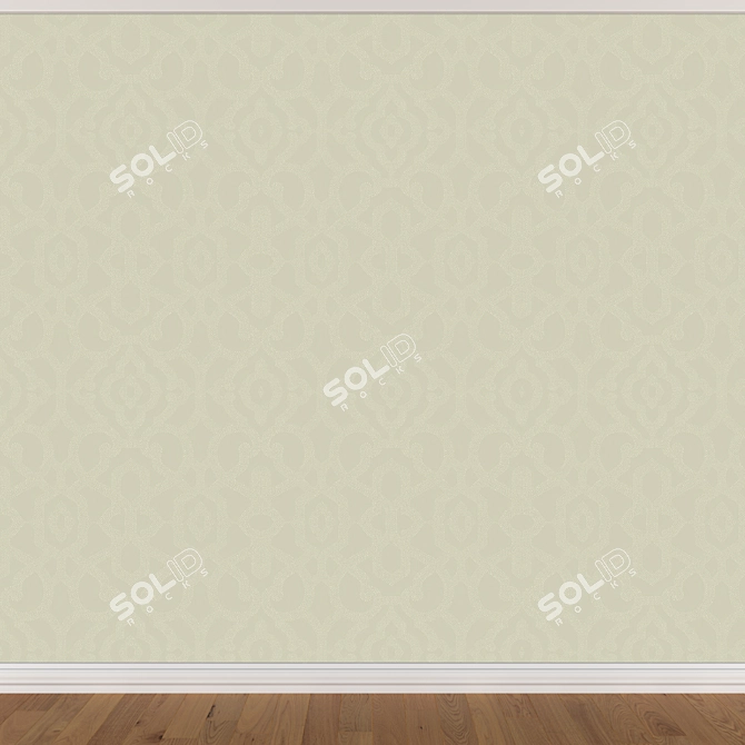 Title: Seamless Wallpaper Set (3 Colors) 3D model image 2