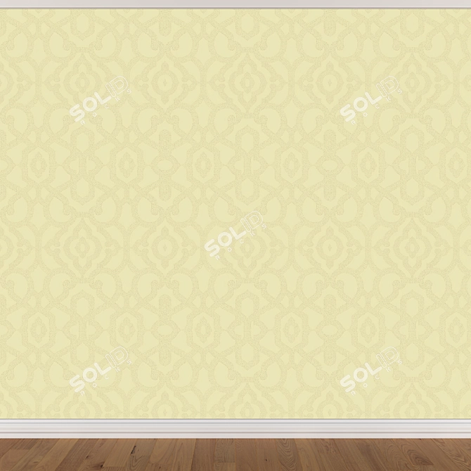 Title: Seamless Wallpaper Set (3 Colors) 3D model image 4