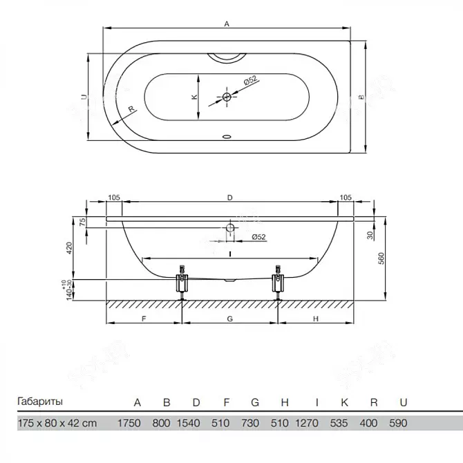 BETTE Starlet: Luxurious German Bathtubs 3D model image 4