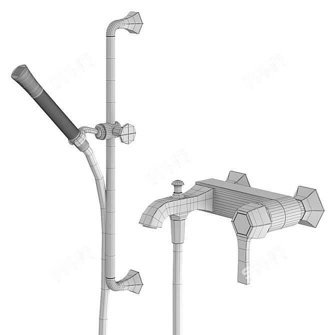 Cisal Chérie Single Lever Bath Mixer 3D model image 2