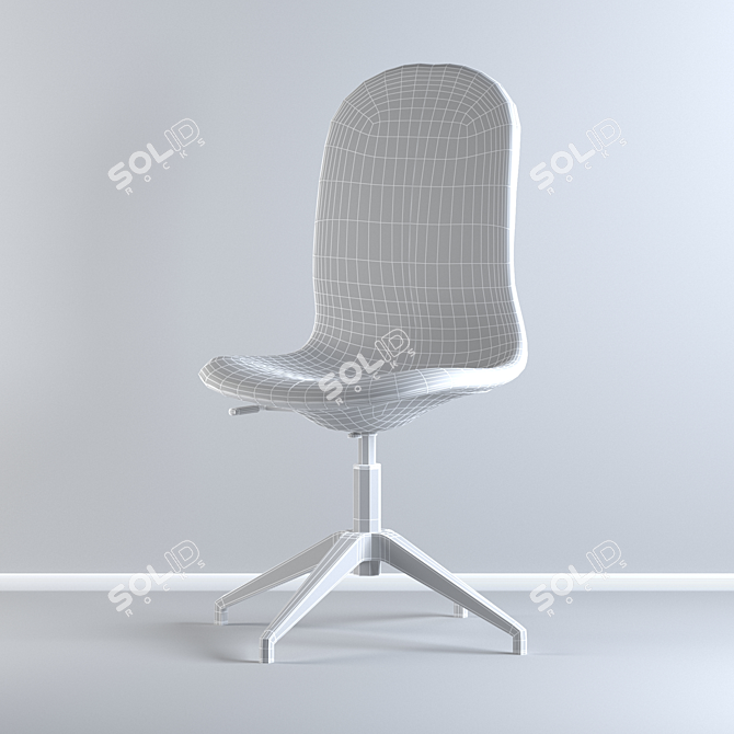 Stylish Ikea LANGFJALL Chair with 10 Variations 3D model image 4