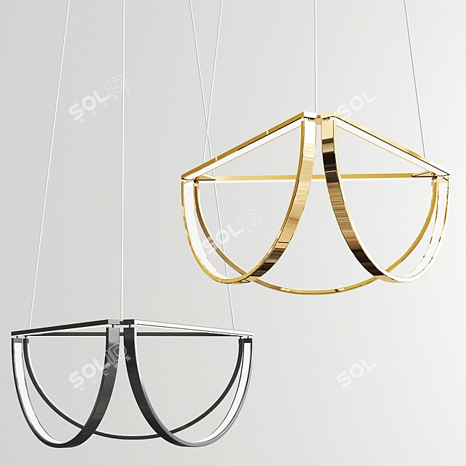 Modern Solana Designer Lamp 3D model image 1