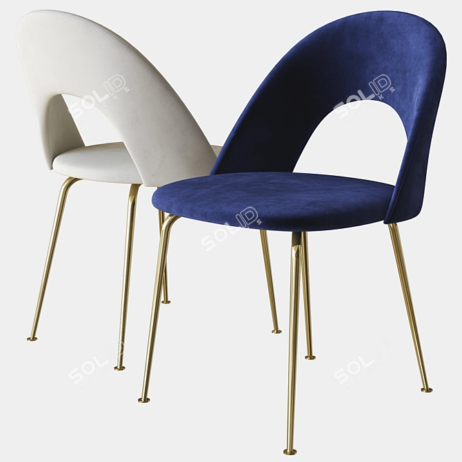 Ticino Deep House Chair: Modern 3D Model 3D model image 2