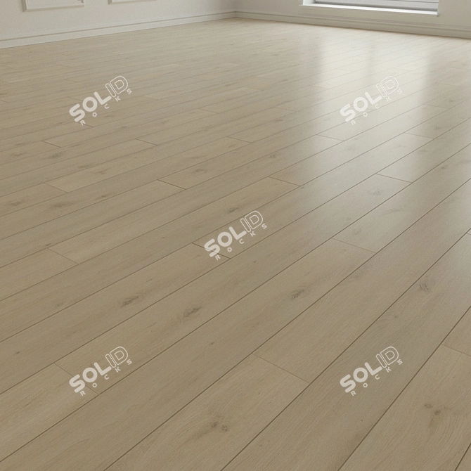 Warner Laminate Parquet: High-Quality Material for Stunning Floors 3D model image 2