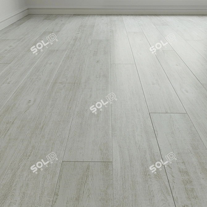 Sylphide Laminate Parquet Tiles: High-Resolution, Seamless Installation 3D model image 1