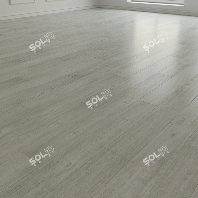 Sylphide Laminate Parquet Tiles: High-Resolution, Seamless Installation 3D model image 2