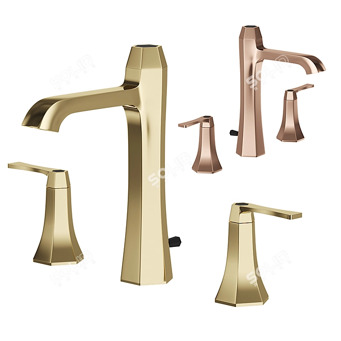 Cisal Cherie Washbasin Mixer - Elegant and Stylish 3D model image 2