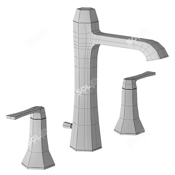 Cisal Cherie Washbasin Mixer - Elegant and Stylish 3D model image 3