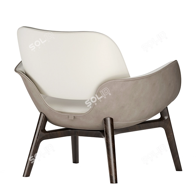 Elegant Martha Chair: Timeless Comfort 3D model image 3