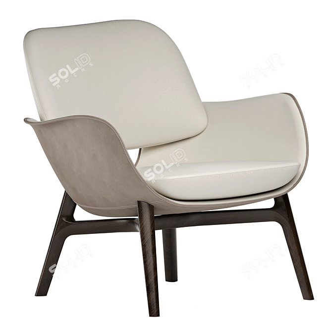 Elegant Martha Chair: Timeless Comfort 3D model image 4