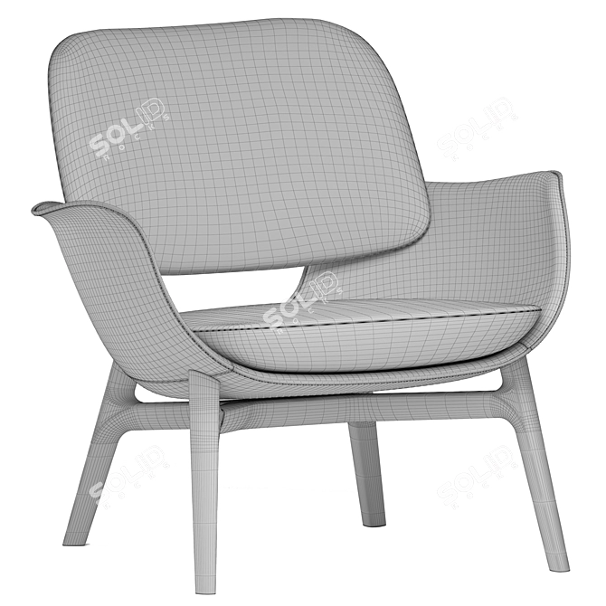 Elegant Martha Chair: Timeless Comfort 3D model image 5