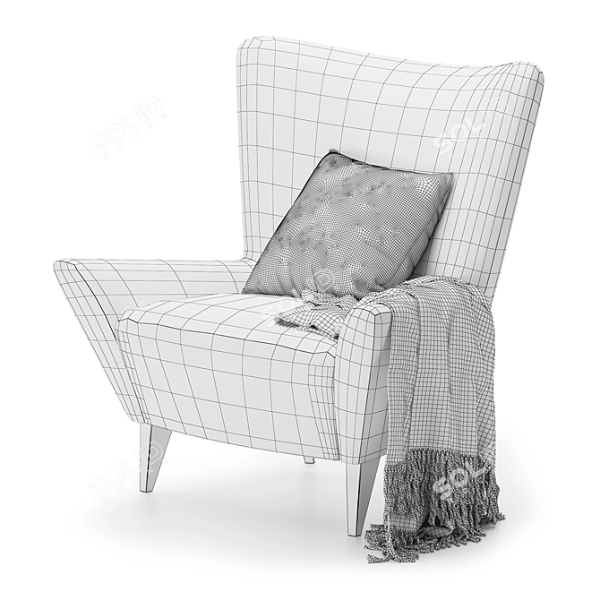 Moderno Matador Armchair 3D model image 4