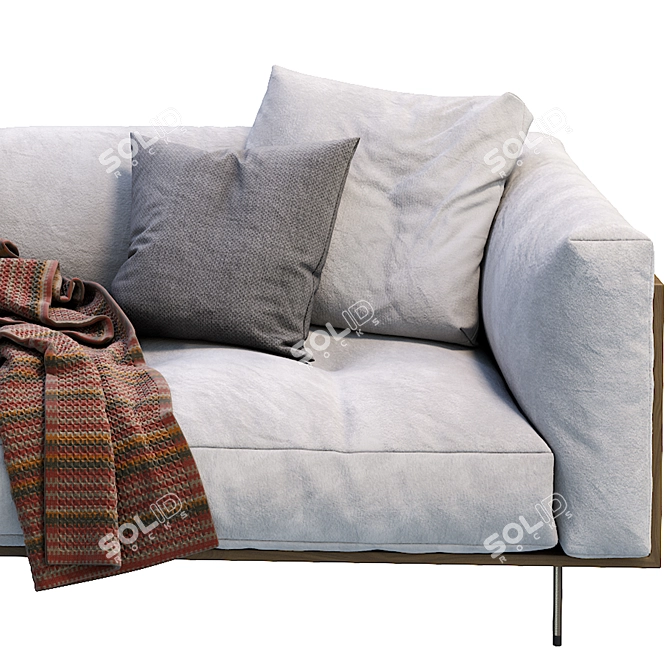 Modern Living Divani Rodwood Sofa 3D model image 3