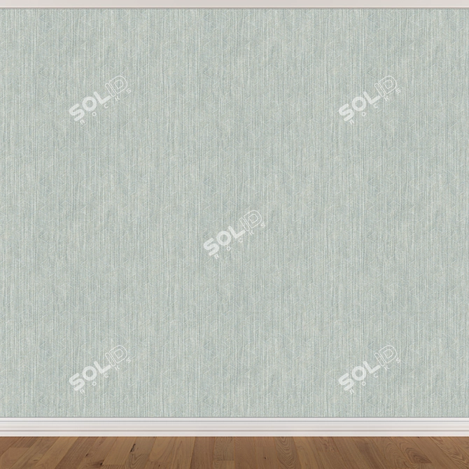 Seamless Wallpaper Set with 3 Colors 3D model image 2