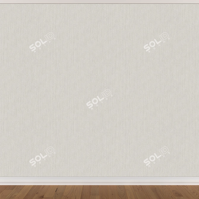 Seamless Wallpaper Set with 3 Colors 3D model image 3