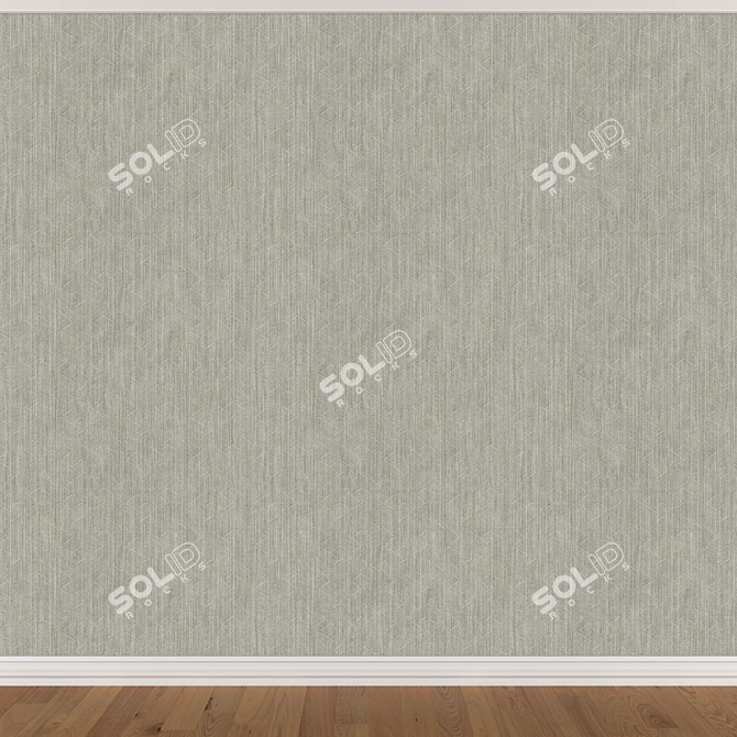 Seamless Wallpaper Set with 3 Colors 3D model image 4