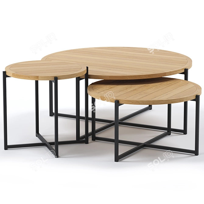 Slettvoll Harbor Coffee Table: Stylish and Versatile 3D model image 1