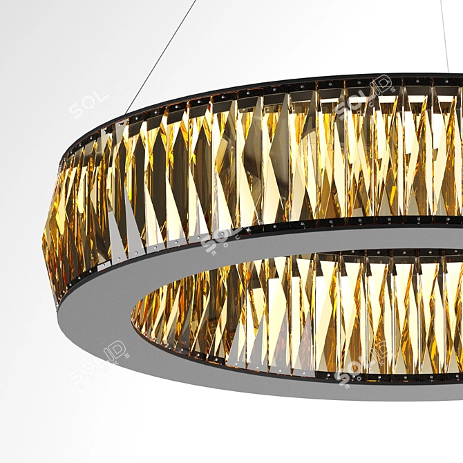 Elegant Crystal Chandelier - Vancouver S 3D model image 2