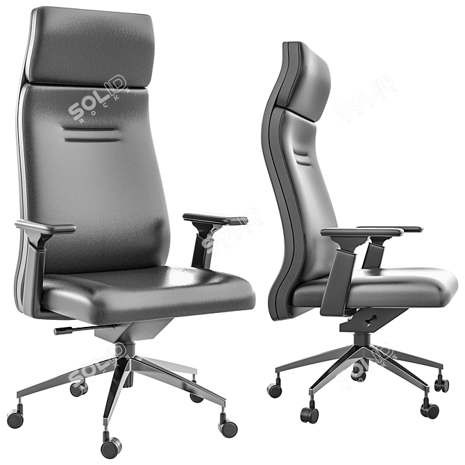 ErgoMax Office Chair 3D model image 2