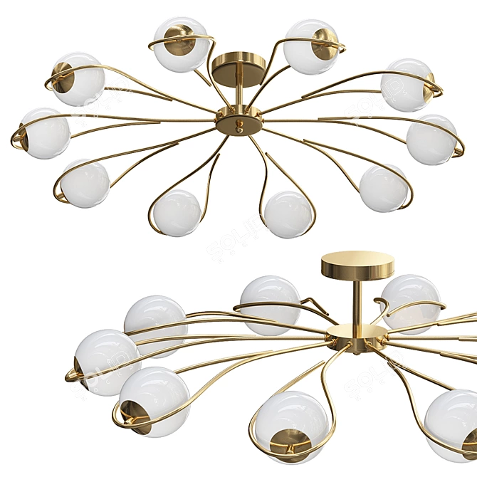 EUROSVET 70089/10 Ceiling Light 3D model image 1