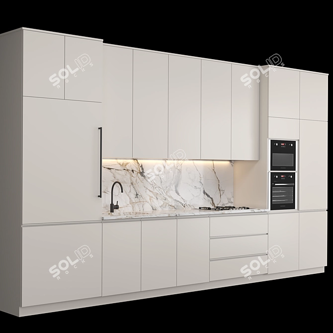 Modern Kitchen 2015 - V-Ray, Corona - 3Ds Max, FBX 3D model image 2