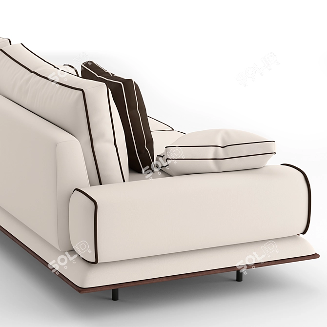 Turri Blues Sofa: Stylish and Comfortable 3D model image 3