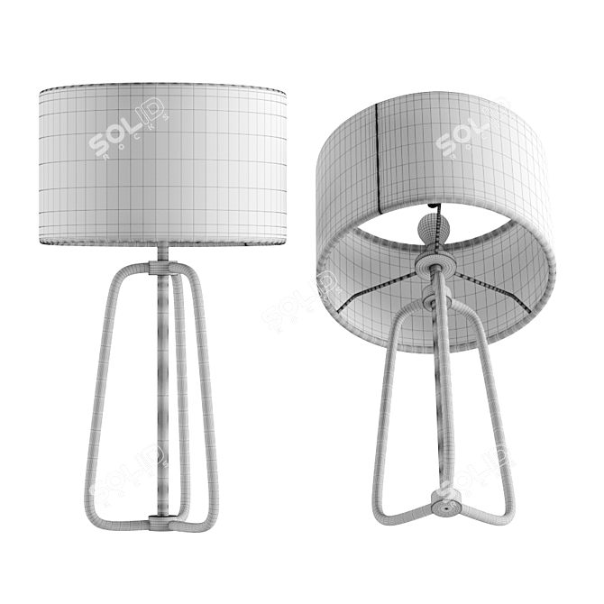 Elegant Eric Table Lamp 3D model image 4