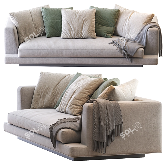 Maxalto Aurae Sofa | Luxurious & Stylish 3D model image 2